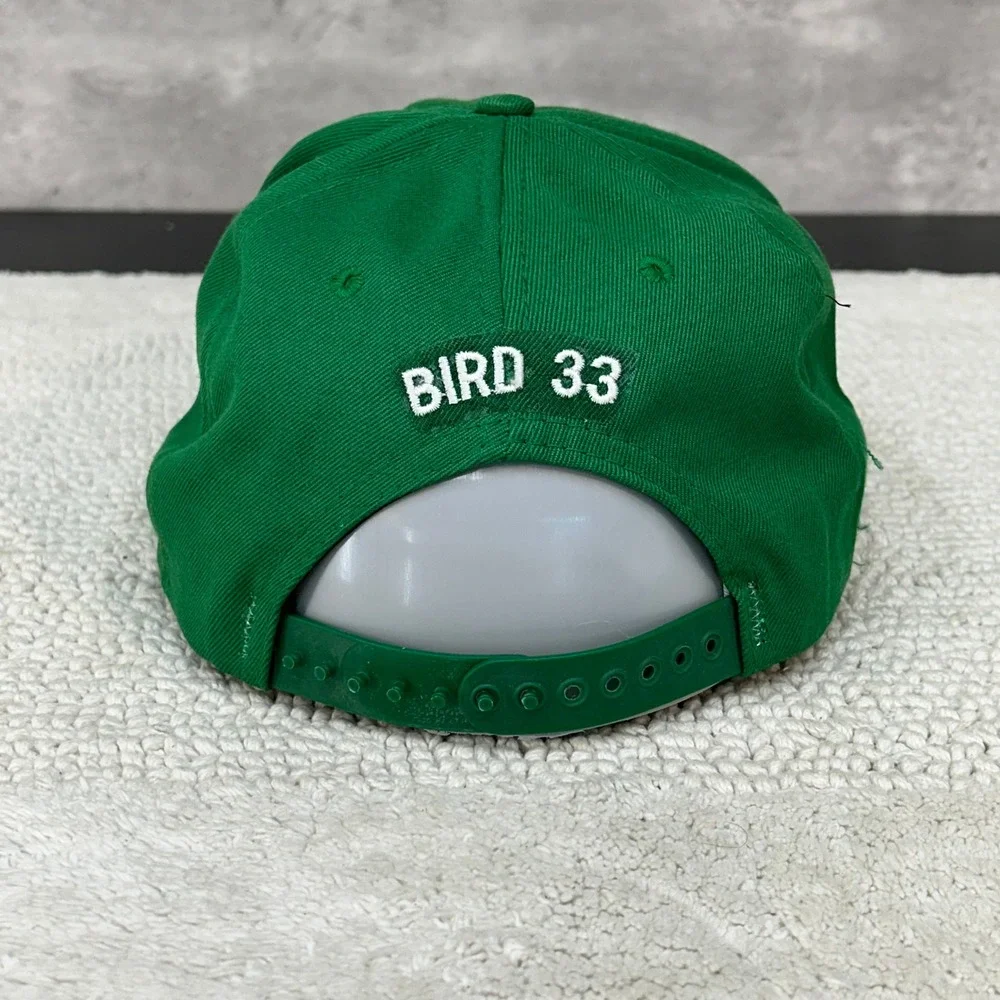 Vintage Boston Celtics Larry Bird Snapback Hat OSFA Embroidered AJD Basketball